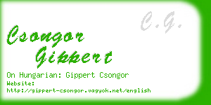 csongor gippert business card